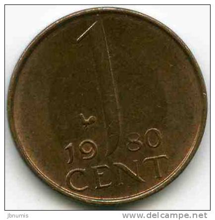 Pays-Bas Netherland 1 Cent 1980 Coq Sans étoile KM 180 Rare - 1948-1980 : Juliana