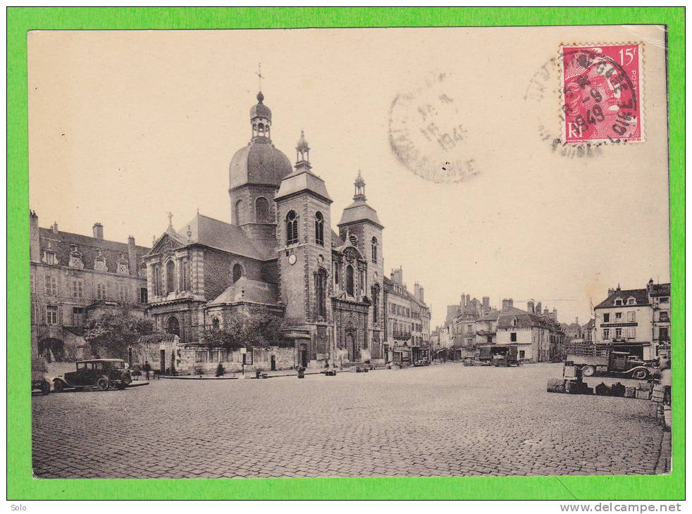 CHALON SUR SAONE - Eglise Saint Pierre (Voitures Et Camion) - Chalon Sur Saone