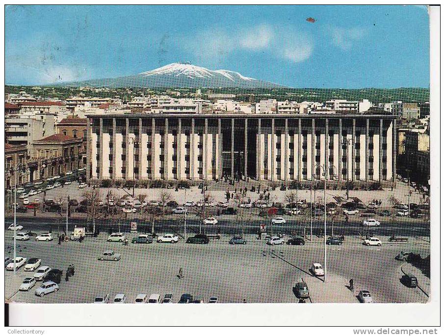 Catania - Piazza G. Verga - Formato Grande -  Viaggiata 1967 - Catania