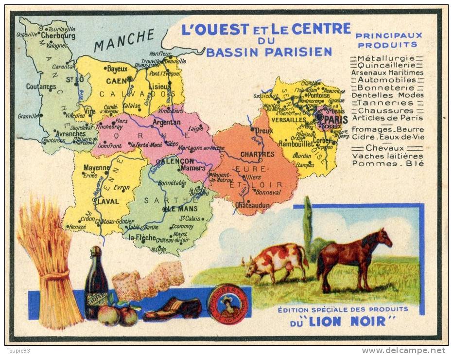 L'ouest Et Le Centre Du Bassin Parisien  Produits Lion Noir - Sonstige