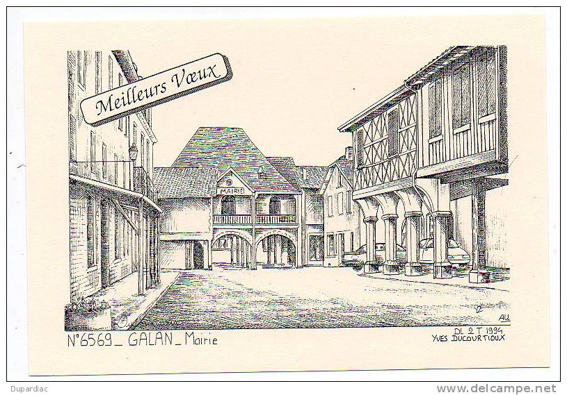 65 - Hautes Pyrénées / GALAN - Mairie ( Carte Yves Ducourtioux ) - Galan