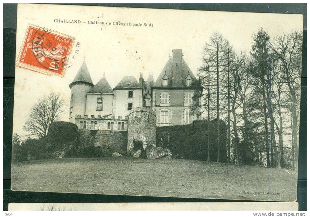 CHAILLAND - CHATEAU DE CLIVOY - FACADE SUD  Sv100 - Chailland