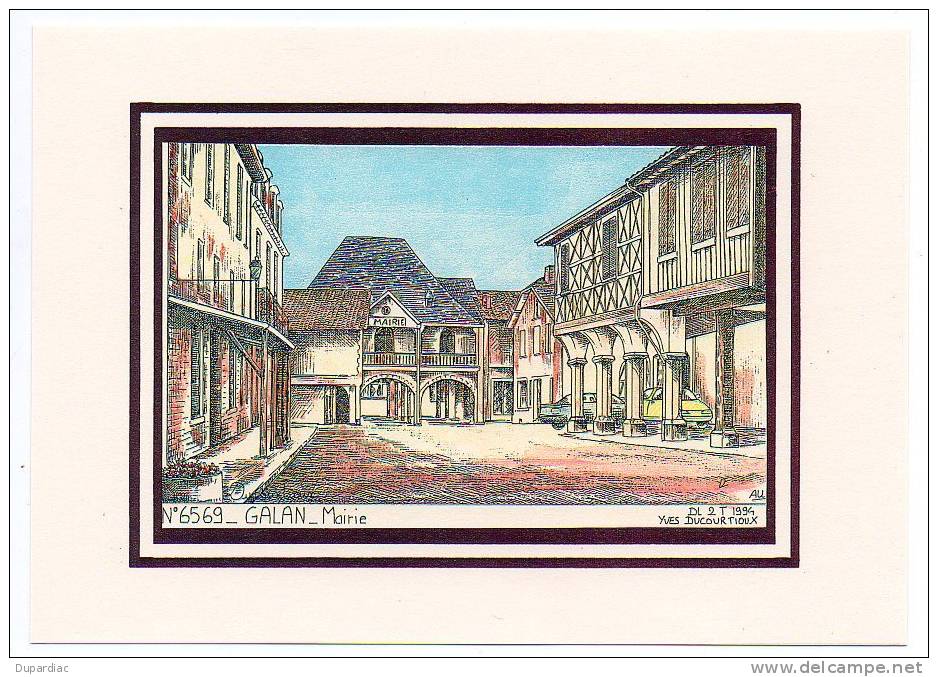 65 - Hautes Pyrénées / GALAN - Mairie ( Carte Couleur Yves Ducourtioux ) - Galan