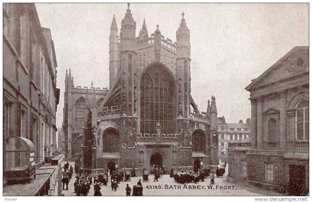 21394    Regno  Unito,  Bath  Abbey,  W.  Front,  NV  (scritta) - Bath