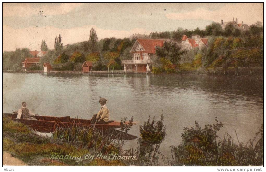 21395    Regno  Unito,  Reading,  On The  Thames,  VG  1917 - Reading