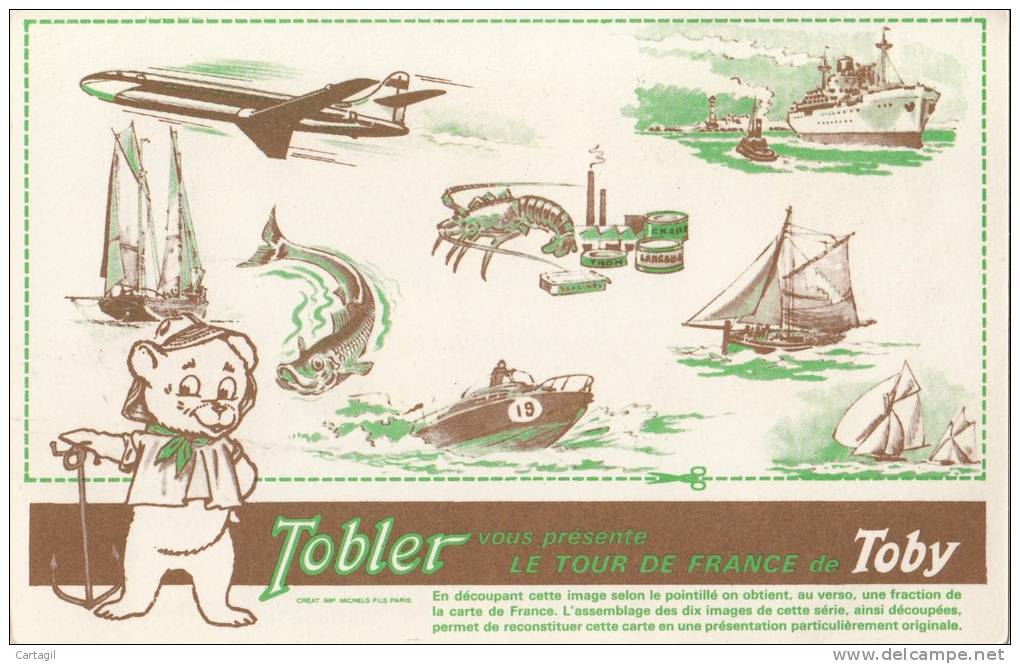 Publicité chocolat Tobler (voir descriptif et scans)
