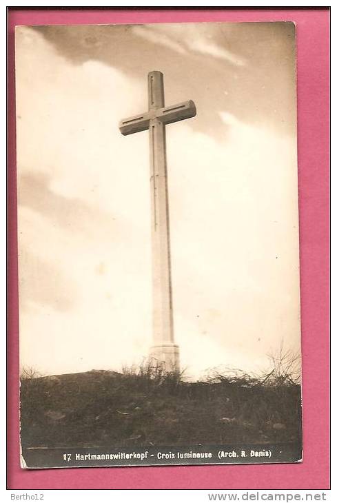 Croix Lumineuse Carte Photo - Cimetières Militaires