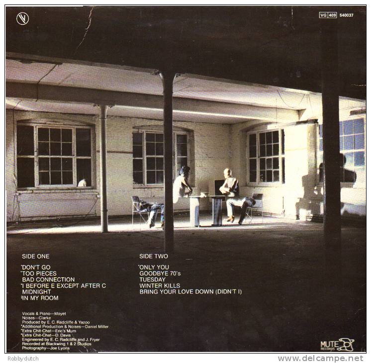 * LP *  YAZOO - UPSTAIRS AT ERIC'S  (France 1982) - Disco, Pop