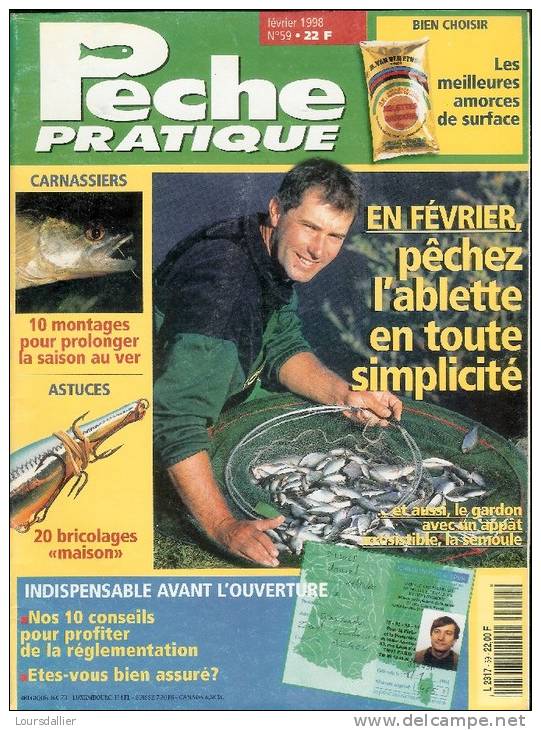 LA PECHE PRATIQUE N°59 Fevrier 1998 - Chasse/Pêche