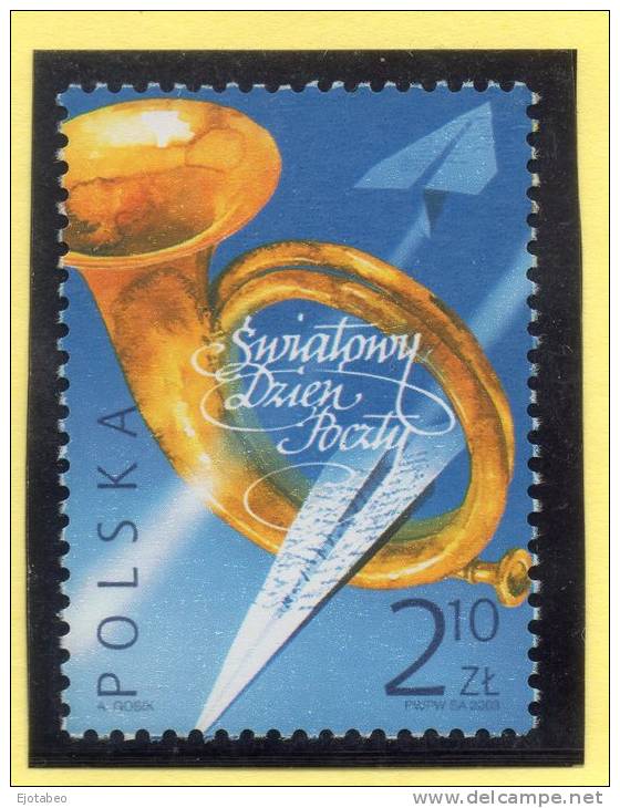 7   POLONIA -2003 - TT.: Instrumentos Musicales, Aviones De Papel - Unused Stamps