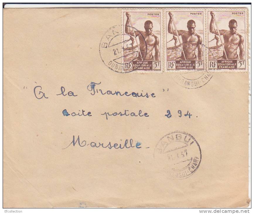 BANGUI - OUBANGUI - CHARI - 1957 - COLONIES - LETTRE - MARCOPHILIE - Sonstige & Ohne Zuordnung