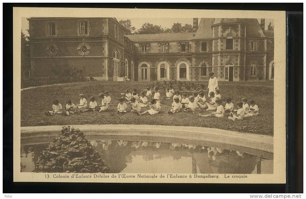 PHOTO POSTCARD ENFANTS DONGELBERG  BELGIUM BELGIQUE CARTE POSTALE - Jodoigne