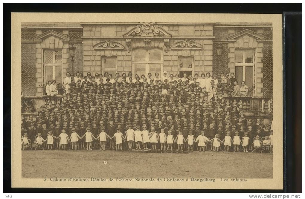 PHOTO POSTCARD ENFANTS DONGELBERG  BELGIUM BELGIQUE CARTE POSTALE - Jodoigne