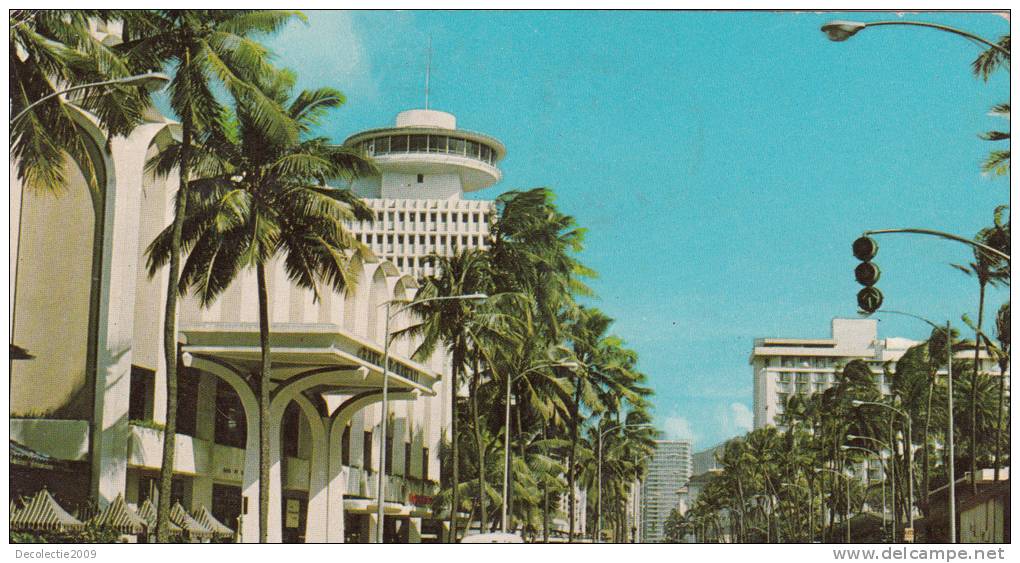 ZS9929 A View Of Waikiki Kalakauna Avenue Used Good Shape - Honolulu