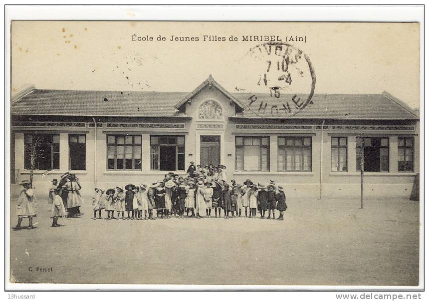 Carte Postale Ancienne Miribel - Ecole De Jeunes Filles - Sin Clasificación