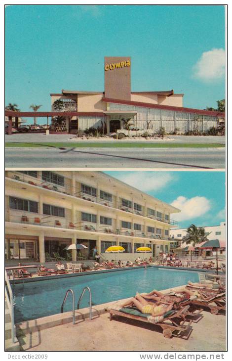 ZS9440 Miami Beach Resort Olympia Motel Not Used Perfect Shape - Miami Beach