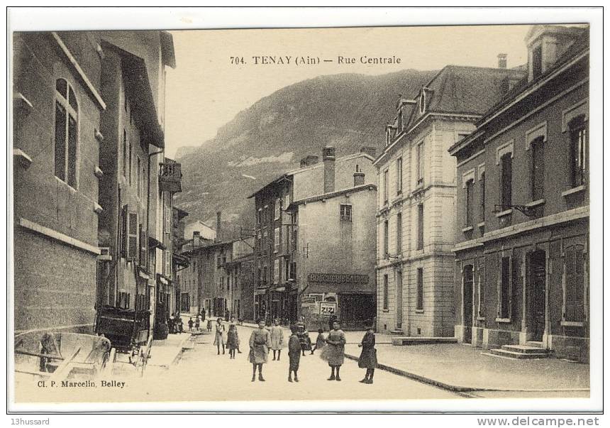 Carte Postale Ancienne Tenay - Rue Centrale - Sin Clasificación