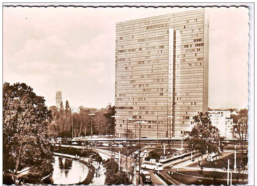 Unused Post Card, Germany, View Of Thyssenhaus In Dusseldorf.    K373 - Duesseldorf