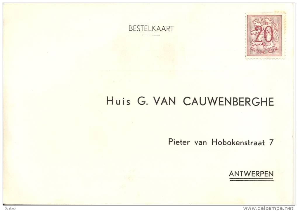 Briefkaart Huis Van Cauwenberghe Antwerpen - Bestelkaart - Sonstige & Ohne Zuordnung
