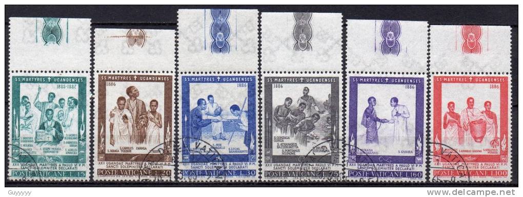 Vatican - 1965 - Yvert N° 422 à 427 - Used Stamps