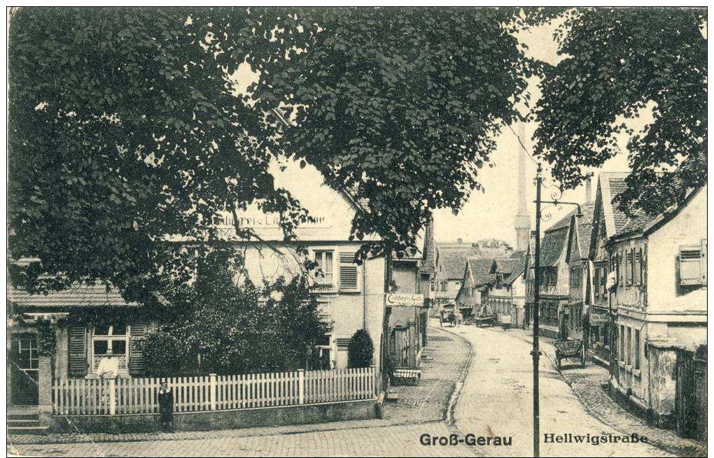 GROSS-GERAU  --  HELLWIGSTRASSE       Pli Coin Bas à Gauche - Gross-Gerau