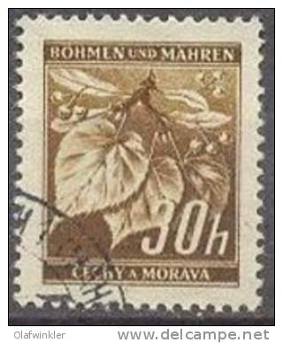 Böhmen Und Mähren 1941 Freimarken: Lindenzweig Mi 64 / Scott 24A / SG 38 Gestempelt/oblitere/used - Oblitérés