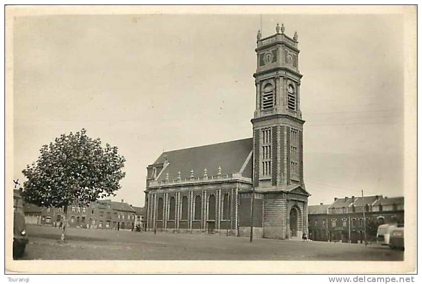 Pas-de-Calais : R 62 472 : Harnes   -  Eglise  -  Semi-moderne 9x14 - Harnes