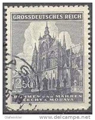 Böhmen Und Mähren 1944 St. Veits Dom Prag Mi 141 / Scott 89 / SG 121 Gestempelt/oblitere/used - Oblitérés