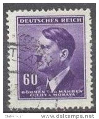 Böhmen Und Mähren 1942 Freimarken: Hitler Mi 93 / Scott 66 / SG 82 Gestempelt/oblitere/used - Oblitérés