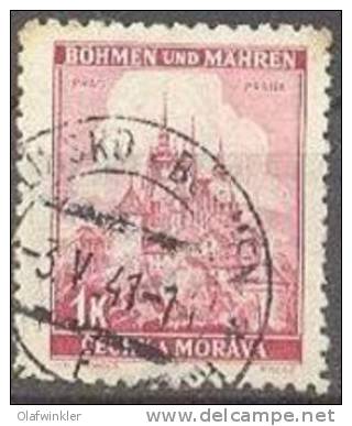 Böhmen Und Mähren 1939 Freimarken: Prag Mi 28 / Scott 30 / SG 28 Gestempelt/oblitere/used - Oblitérés