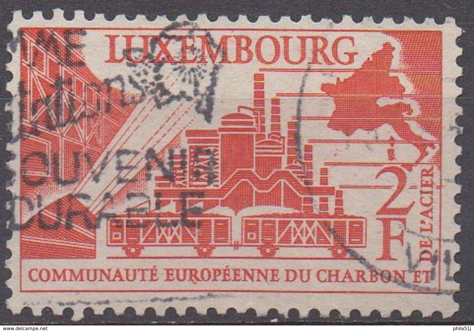 LUXEMBOURG  N°511__ OBL VOIR SCAN - Used Stamps