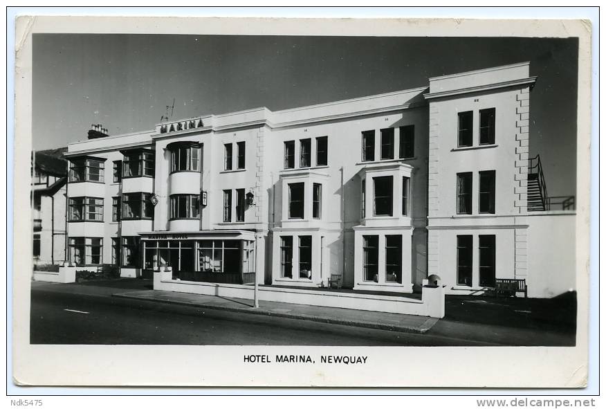 NEWQUAY : HOTEL MARINA / ADDRESS - SCARBOROUGH, SOUTH CLIFF, (BENNETT) - Newquay