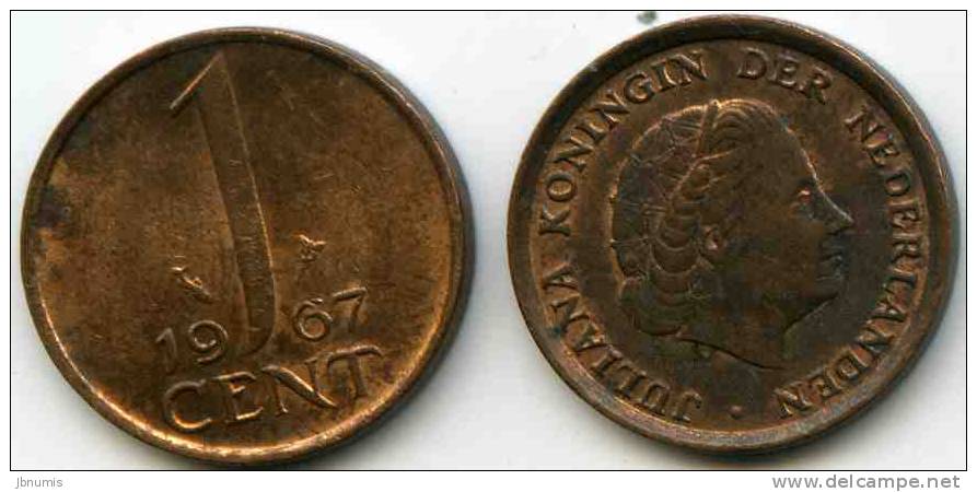 Pays-Bas Netherland 1 Cent 1967 KM 180 - 1948-1980 : Juliana