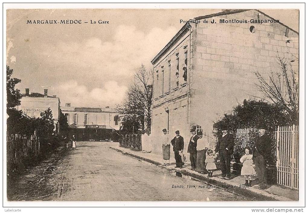 GIRONDE 33.MARGAUX MEDOC.LA GARE - Margaux