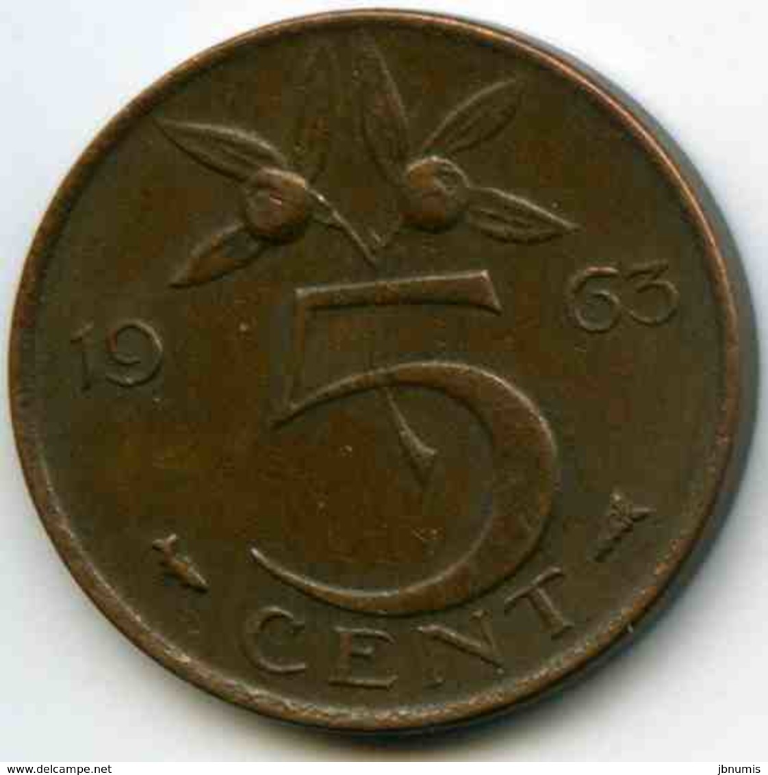 Pays-Bas Netherland 5 Cents 1963 KM 181 - 1948-1980 : Juliana