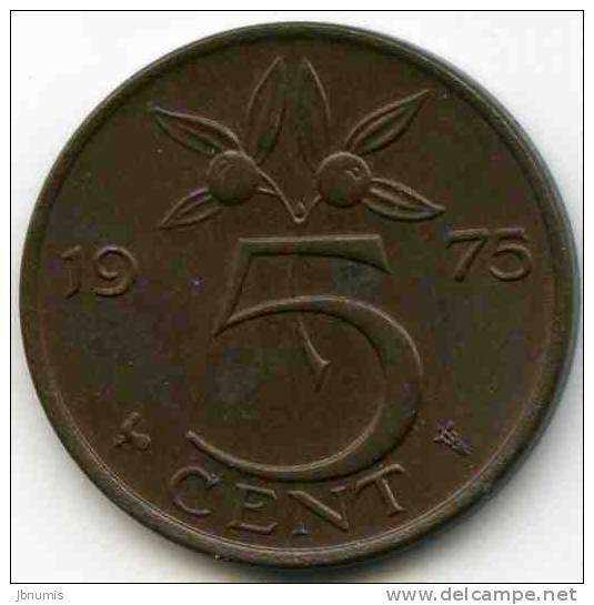Pays-Bas Netherland 5 Cents 1975 KM 181 - 1948-1980 : Juliana