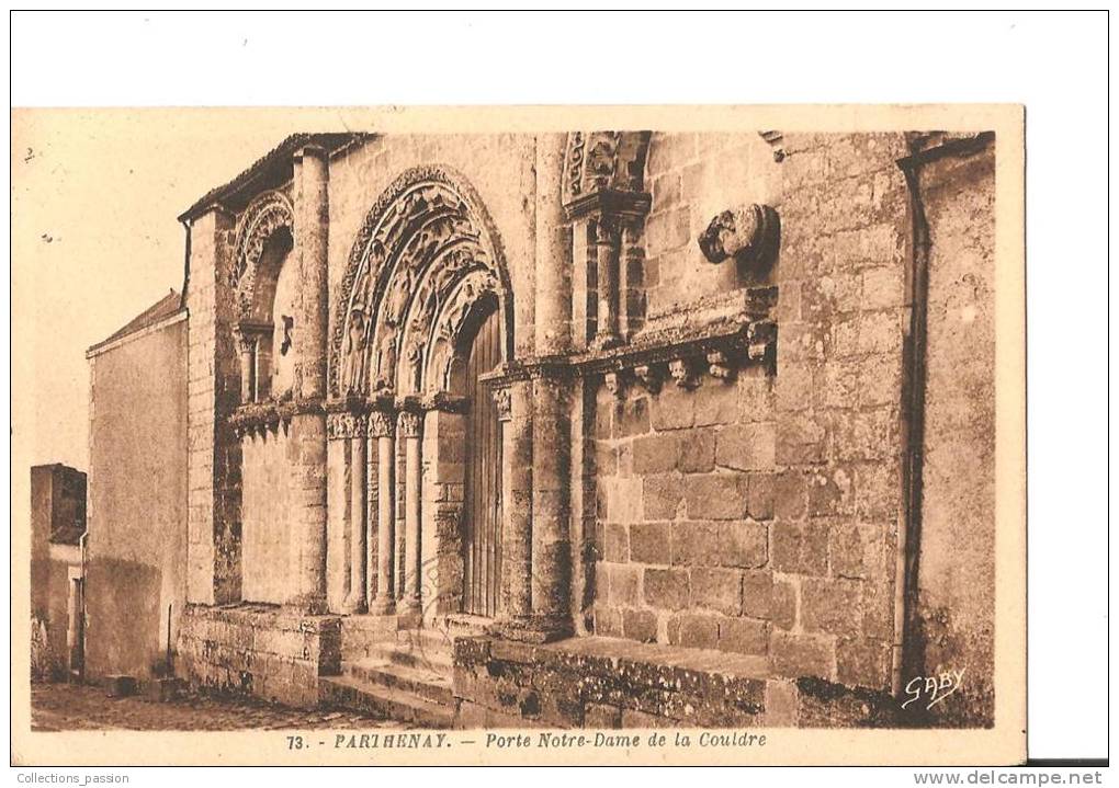 CP, 79, Parthenay, Porte Notre Dame De La Couldre, Voyagée - Parthenay