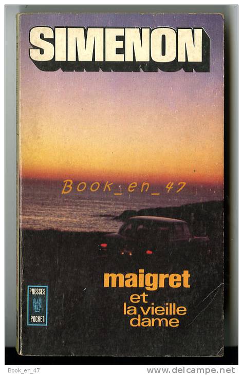 {74816} Simenon " Maigret Et La Vieille Dame ", Presses Pocket N° 787 , 1970  " En Baisse " - Simenon