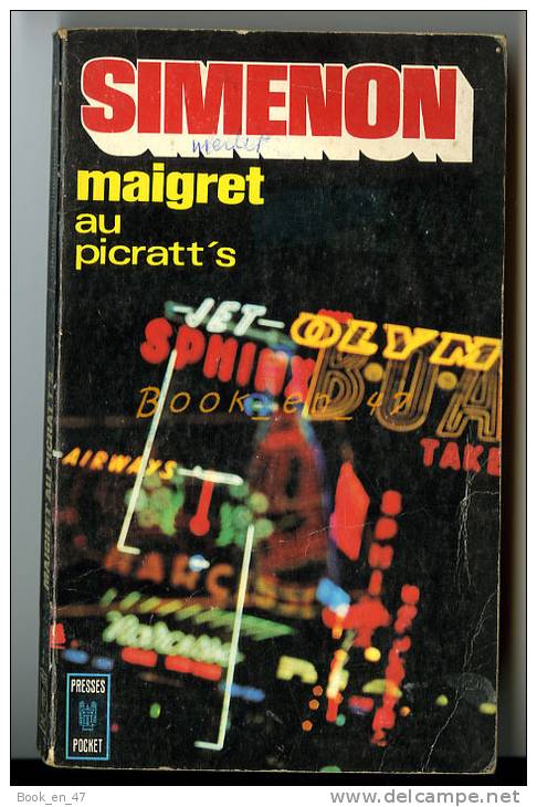 {74815} Simenon " Maigret Au Picratt's ", Presses Pocket N° 788 , 1970  " En Baisse " - Simenon