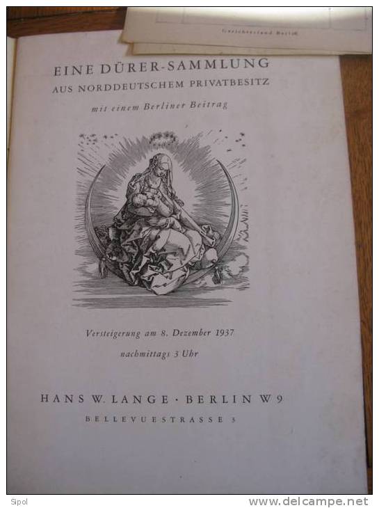 Eine Dürer-Sammlung Aus Norddeutschem Privatbesitz Mit Einem Berliner Privatbeitrag - Art