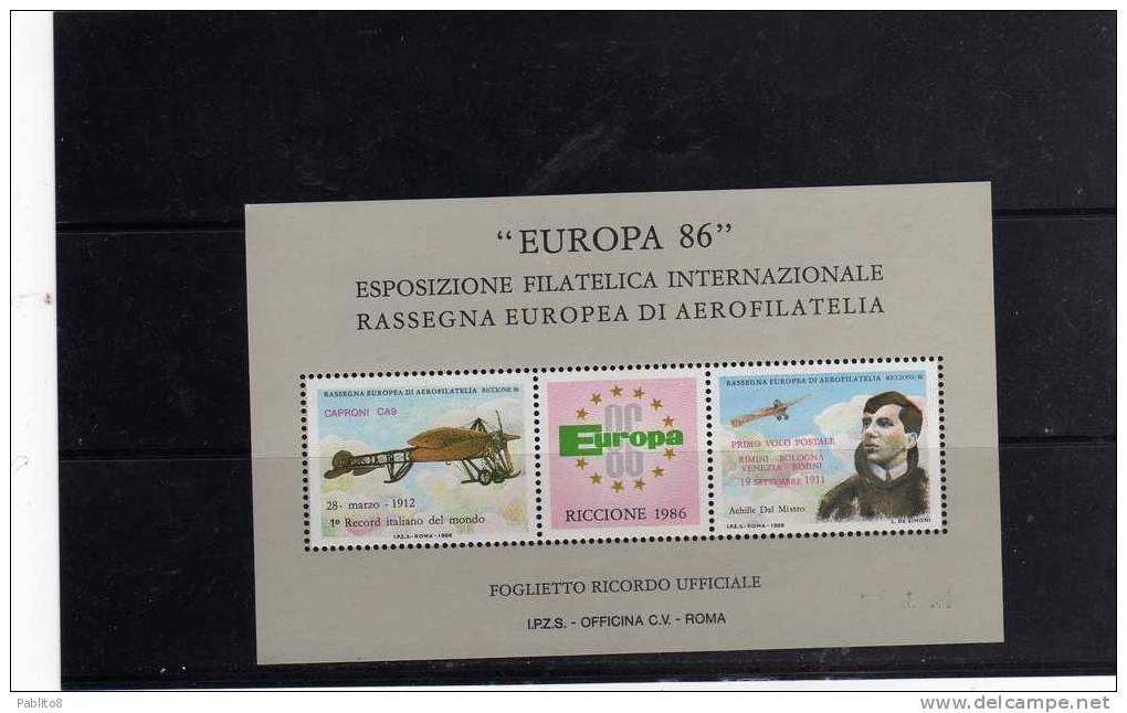 ITALIA REPUBBLICA POLIGRAFICO DELLO STATO FOGLIETTO VERONA 1986 MNH ERINNOFILO - Blokken & Velletjes