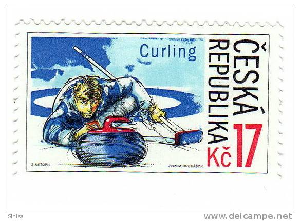 Czech Republic / Winter Sports / Curling - Unused Stamps