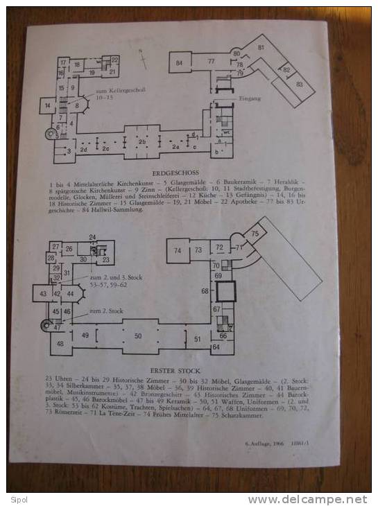 Schweizerisches Landesmuseum Zürich  Petit Guide De 15 Pages 15x 21cm Texte En Allemand Et Illustrations  1966 - Natuur