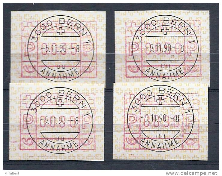 AUT8A - Timbre D'automates - Série 8A Du 5.11.1990 - Automatic Stamps
