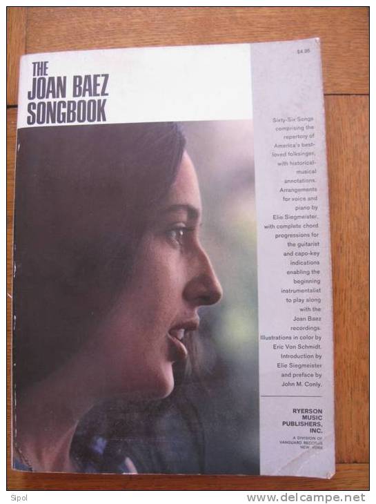 The Joan Baez Songbook  Ryerson Music Publishers Inc.N.Y  Paroles Et Musique - 1972 - 183 Pages - Folk Music
