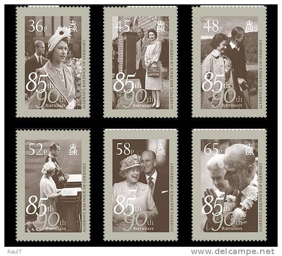 ALDERNEY 2011- 6V Neufs // MNH //  85 Anniversaire De Sa Majesté Elisabeth II - Alderney