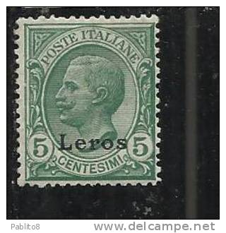 LERO 1912 5 C MNH OTTIMA CENTRATURA - Egée (Lero)