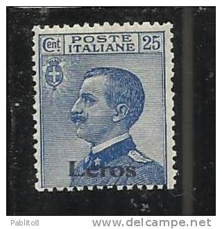 LERO 1912 25 C MNH OTTIMA CENTRATURA - Ägäis (Lero)