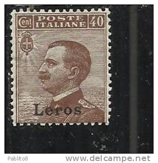 LERO 1912 40 C MNH OTTIMA CENTRATURA - Ägäis (Lero)