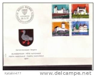 Switzerland,1977. Pro Patria - Castles -FDC - Briefe U. Dokumente